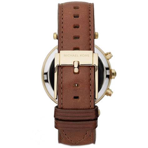 michael kors brown leather strap chronograph watch|replacement michael kors watch bands.